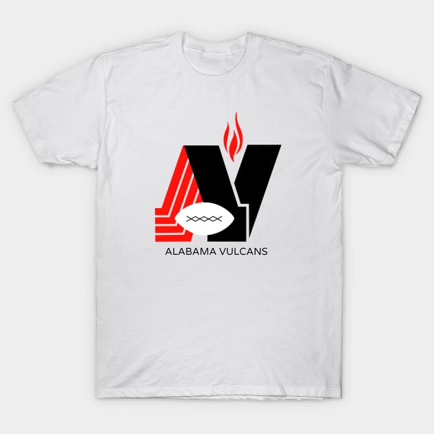 Defunct Alabama Vulcans Football 1979 T-Shirt by LocalZonly